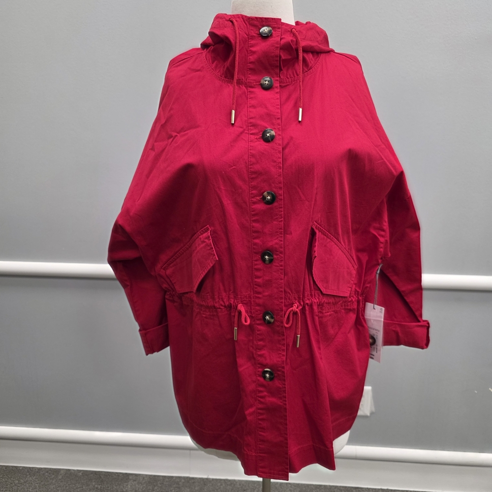 Liz Claiborne Women's Vibrant Red Utility Jacket